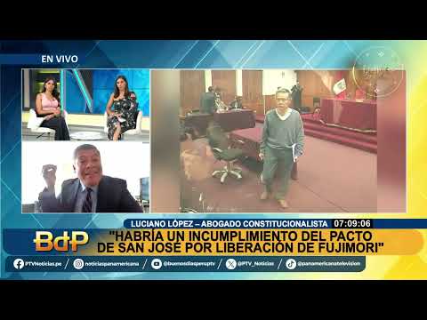 Luciano López sobre liberación de Alberto Fujimori: “Habría un incumplimiento del pacto de San José”