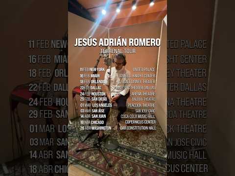 Ya casi listos para iniciar la gira del “Terrenal Tour” #jesusadrianromero #jardetour #shorts #usa