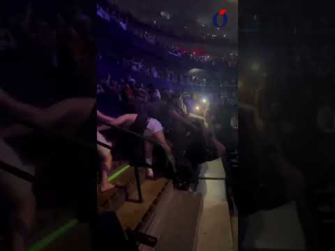 Violenta pelea a puñetazos entre un grupo de fans durante un concierto de Bad Bunny