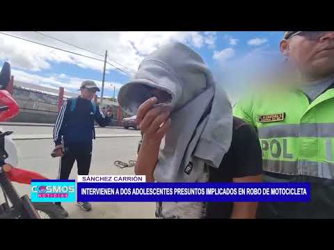 Sánchez Carrión: Intervienen a dos adolescentes presuntos implicados en robo de motocicleta