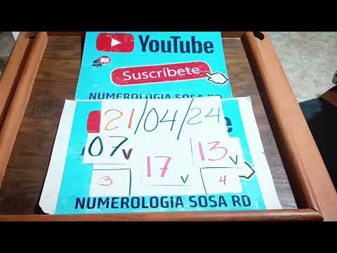 Numerología Sosa RD:21/04/24 Para Todas las Loterías ojo 13v (Video Oficial) #youtubeshorts