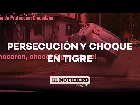PERSECUCIÓN A TODA VELOCIDAD Y CHOQUE en Tigre - El Noti de la Gente