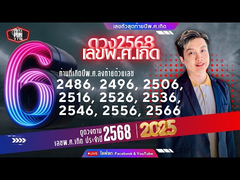 ดวงปี2568ตามเลขท้ายปีพ.ศ.248