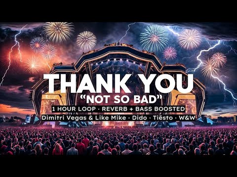 Thank You "Not So Bad" (1 Hour Loop ∙ Reverb + Bass Boosted) - DV & LM ∙ Dido ∙ Tiësto ∙ W&W