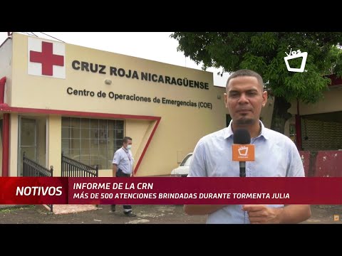 Informe de la Cruz Roja Nicaragüense tras el paso del Huracán Julia