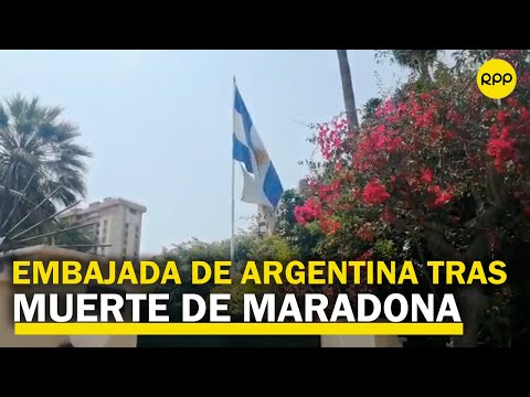 Perú: este es el panorama en la Embajada de Argentina tras muerte de Maradona