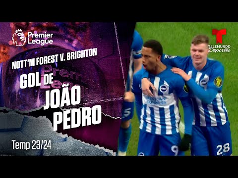 Goal João Pedro - Nottingham Forest v. Brighton 23-24 | Premier League | Telemundo Deportes