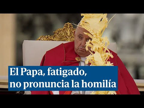 El Papa, fatigado, no pronuncia la homilía del Domingo de Ramos