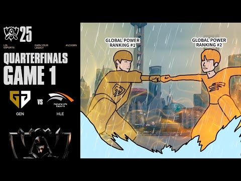 안 미안하다 이거 보여주려고 어그로 끌었다 | GEN vs HLE 게임 1 하이라이트 | 녹아웃 8강 Day1 | 2025 월드 챔피언십