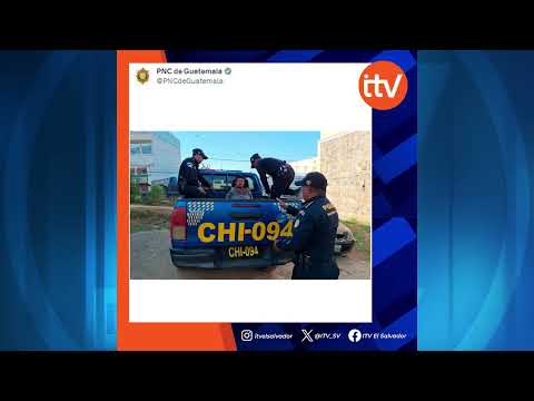 Salvadoreño es capturado por la policía de Guatemala