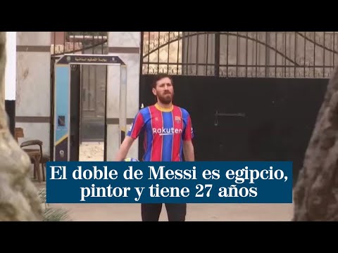 El doble de Messi es egipcio, pintor y tiene 27 años