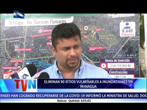 ELIMINAN 90 SITIOS VULNERABLES A INUNDACIONES EN MANAGUA