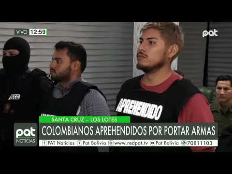 Colombianos aprehendidos por portar armas