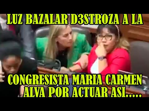 CONGRESISTA MARIA DEL CARMEN ALVA HABRIA OBLIG4DO VOTAR A SU FAVOR CONGRESISTA FRANCIS PAREDES..