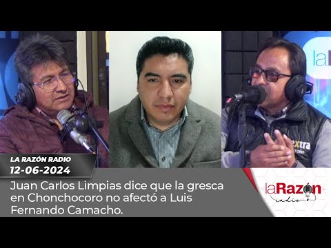 Juan Carlos Limpias dice que la gresca en Chonchocoro no afectó a Luis Fernando Camacho.