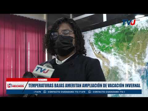 TEMPERATURAS BAJAS AMERITAN AMPLIACIÓN DE VACACIÓN INVERNAL