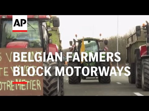 Belgian farmers block motorways, vow to keep protesting