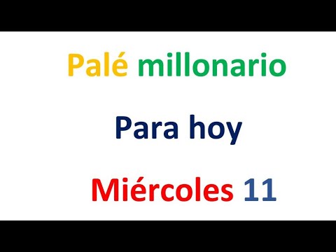 PALÉ MILLONARIO para hoy Miércoles 11 de septiembre, El campeón de los números