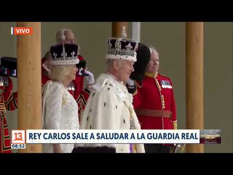 Homenaje de la Guardia Real a Carlos III. Especial Coronación, Canal 13.