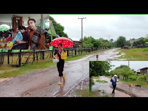 #ทำบุญวันเข้าพรรษาพายุเข้าฝนตก #ทำบุญวันเข้าพรรษาพายุเข้าฝนตก
