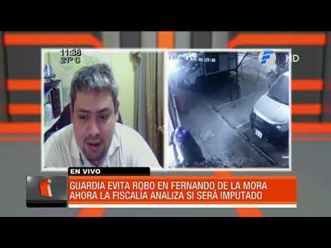Fiscalía analiza si imputará a guardia que evitó robo en Fernando de la Mora