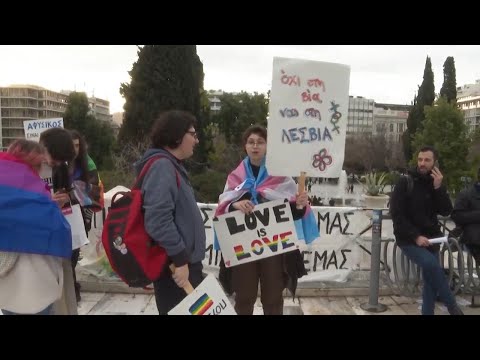 Rallies held in Athens before Greek parliament votes on legalizing same-sex civil marriage
