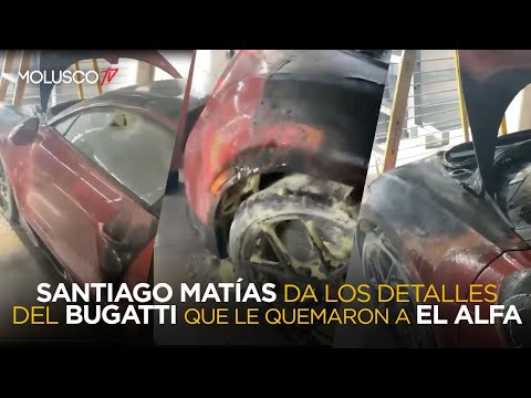 QUEMAN EL BUGATTI DEL ALFA, Santiago Matías le da declaraciones EXCLUSIVAS a Molusco