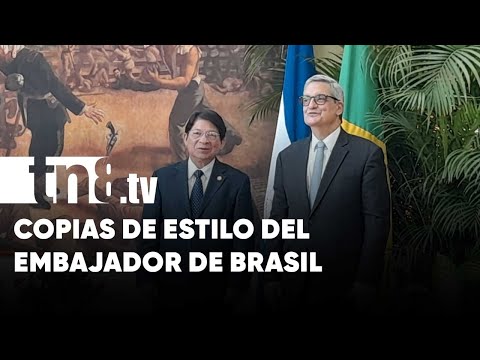 Canciller de Nicaragua recibe Copias de Estilo de embajador de Brasil