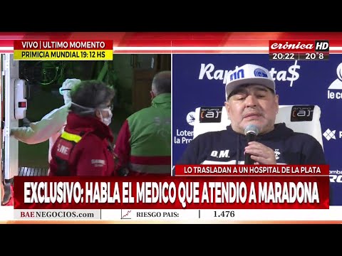 Exclusivo: habla el médico que atendió a Maradona