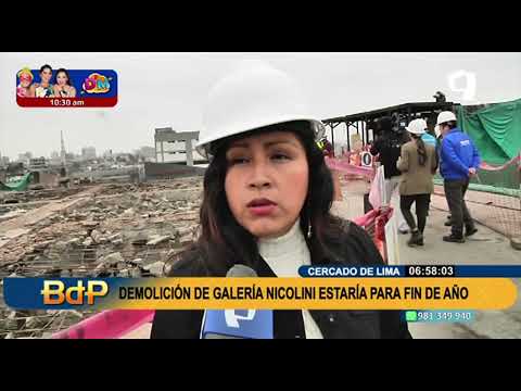 Galería Nicolini: demolición culminaría en diciembre para construir nuevo centro comercial