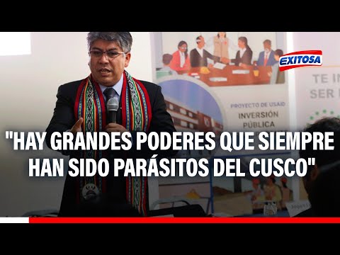 Salcedo: Gobernador del Cusco acusa a grandes poderes de estar detrás del proceso de vacancia