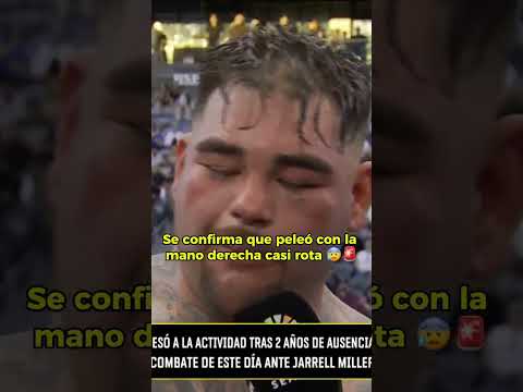 ¡UN GUERRERO! Andy Ruiz pelea con la mano lastimada #shorts