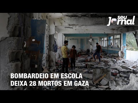 Bombardeio em escola deixa 28 mortos em Gaza