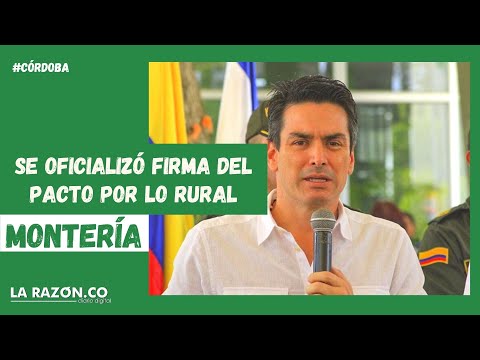 Se oficializó firma del pacto por lo rural