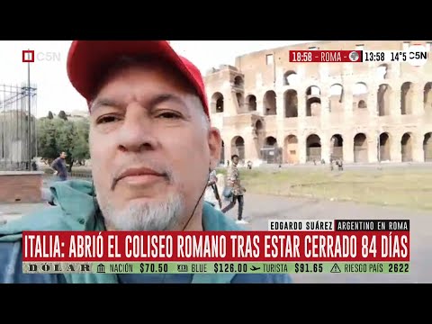 Italia abrió el Coliseo tras estar cerrado 84 días