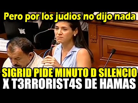 Sigrid Bazán pide minuto de silencio por los terr0rist4s de hamas, pero x los judios no dijo nada