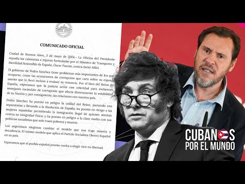 Milei carga contra el Gobierno español en respuesta a unas calumnias de Óscar Puente