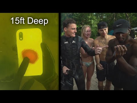 Surprising People With Their Phones I Found Underwater! (Their Reactions, Priceless)