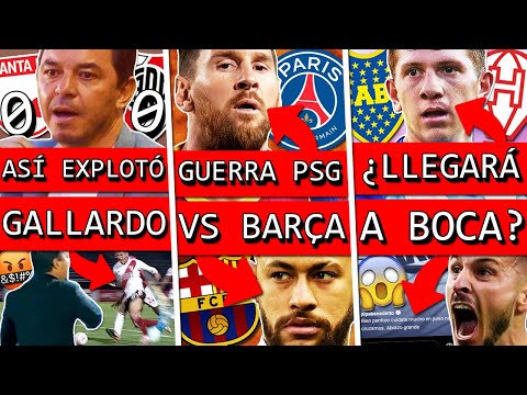 ?ENOJO y POLÉMICA en RIVER vs SANTA FÉ+ Guerra BARÇA PSG x MESSI y NEYMAR+ Él IRÁ a BOCA ¿BENEDETTO