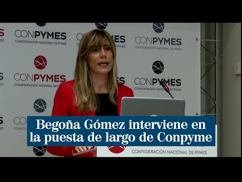 Begoña Gómez interviene en la puesta de largo de Conpyme, la patronal rival de CEOE