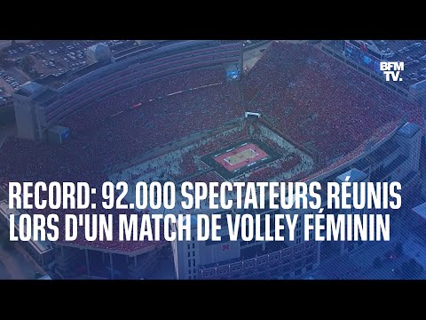 Le record du monde de spectateurs à un évènement sportif féminin a été battu aux États-Unis