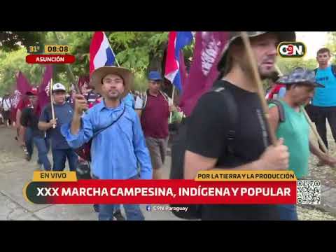 XXX marcha campesina, indígena y popular en Asunción