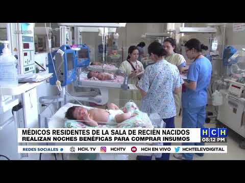 Médicos residentes de la sala de recién nacidos realizan noches benéficas para comprar insumos