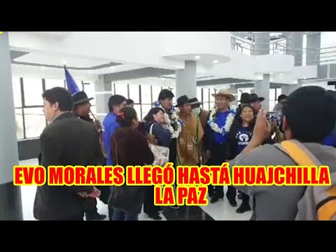 EVO MORALES LLEGO HASTÁ HUAJCHILLA LA PAZ PARA EL SEMINARIO TALLER CON DIRIGENTES DEL MAS-IPSP..