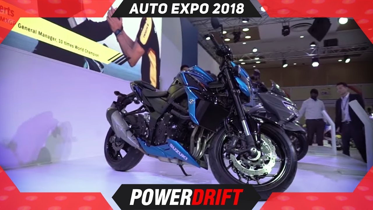 Suzuki GSX S750 @ Auto Expo 2018 : PowerDrift
