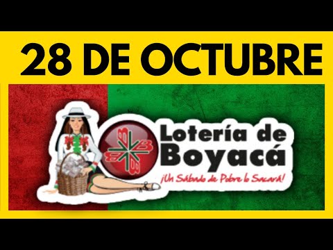 Resultados LOTERIA DE BOYACA Ultimo Sorteo Hoy 28 de OCTUBRE de 2023 de HOY