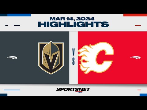 NHL Highlights | Golden Knights vs. Flames - March 14, 2024