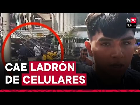 Cae ladrón de celulares en Cercado de Lima: buscaba vender equipo tras robo