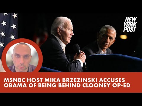 MSNBC host Mika Brzezinski accuses Obama of being behind Clooney op-ed