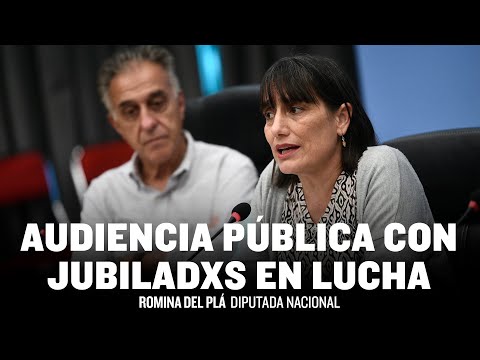 Audiencia pública con jubilados y jubiladas en lucha / Romina Del Pla